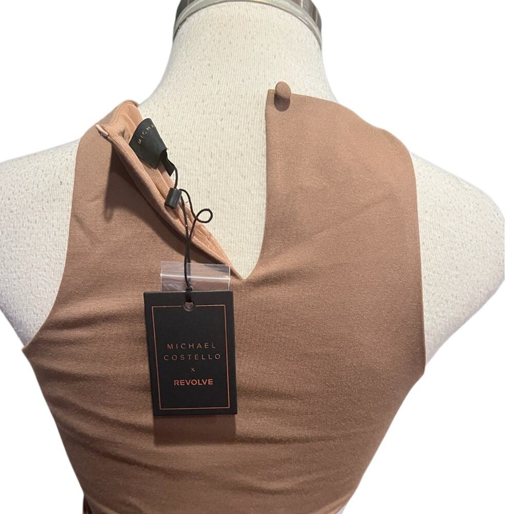 Michael Costello Revolve Rylan Midi Dress in Taupe Size XS NWT - Picture 10 of 11